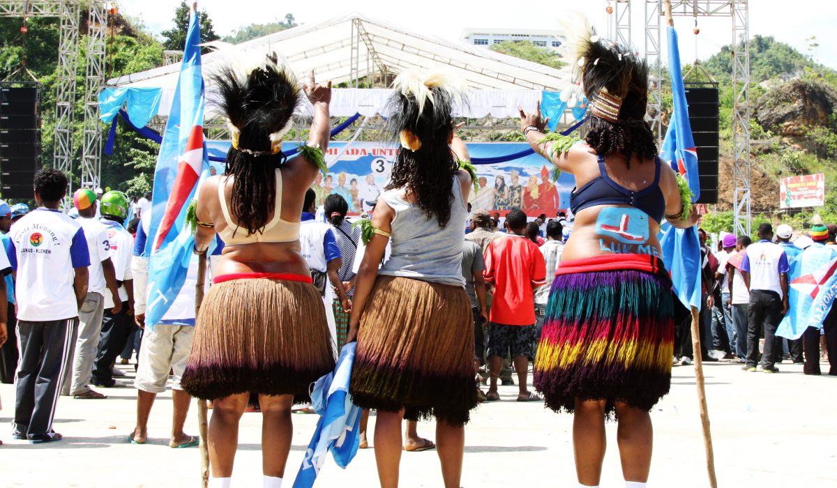 Kampanye Lukas Enembe tahun 2013 di Jayapura. Foto: Che Harseno/The Limit